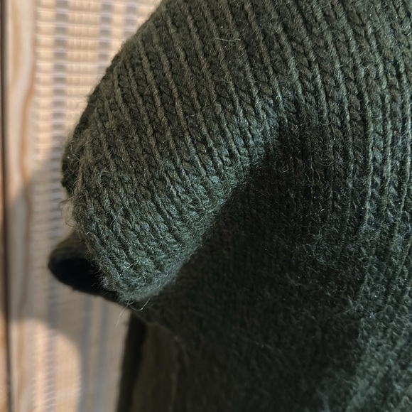 Vintage 1990s Y2K Fenn Wright Manson Dark Green Duster Length Cardigan Small - Picture 14 of 16